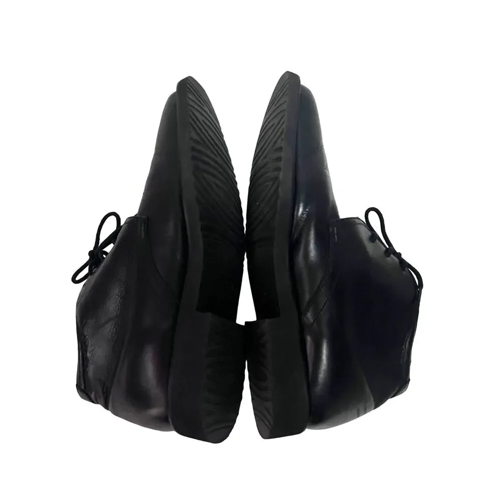 Florsheim FLites Mens Chukka Ankle Boots US 10 D Black Leather Lace Up Shoes